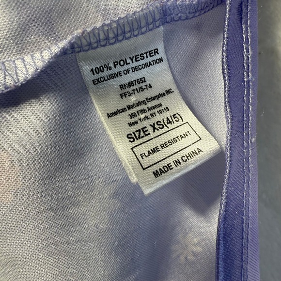 Disney Encanto Mirabel Isabela Purple Ruffle Tiered Dress Girls Size XS 4/5 - Picture 4 of 4